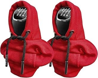 2PCS Gear Shift Hoodie, Universal Car Shift Knob Cover, Automotive Interior Cute Gadgets, Car Accessories and Decorations Mini Hoodie for Car Shifter
