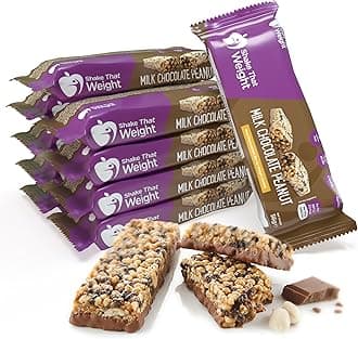 Shake That Weight Meal Replacement Bar - Chocolate Peanut - 10 Bars - Meal Replacement Plan for Weight Loss - Very Low Calorie Diet - VLCD - High in Protein