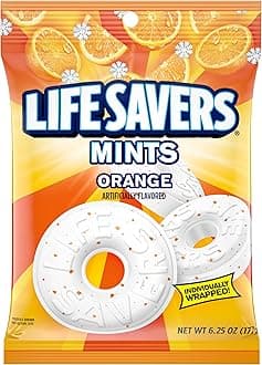 LifeSavers Orange Mints Hard Candy Bag 177 g