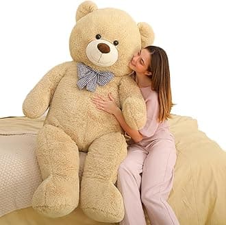 MaoGoLan Giant Teddy Bear Plush 5 Feet, Life Size Large Teddy Bear Stuffed Animal 5 Feet,Soft and Fluffy Big Teddy Bear Gift for Baby Shower,Christmas,Valentines