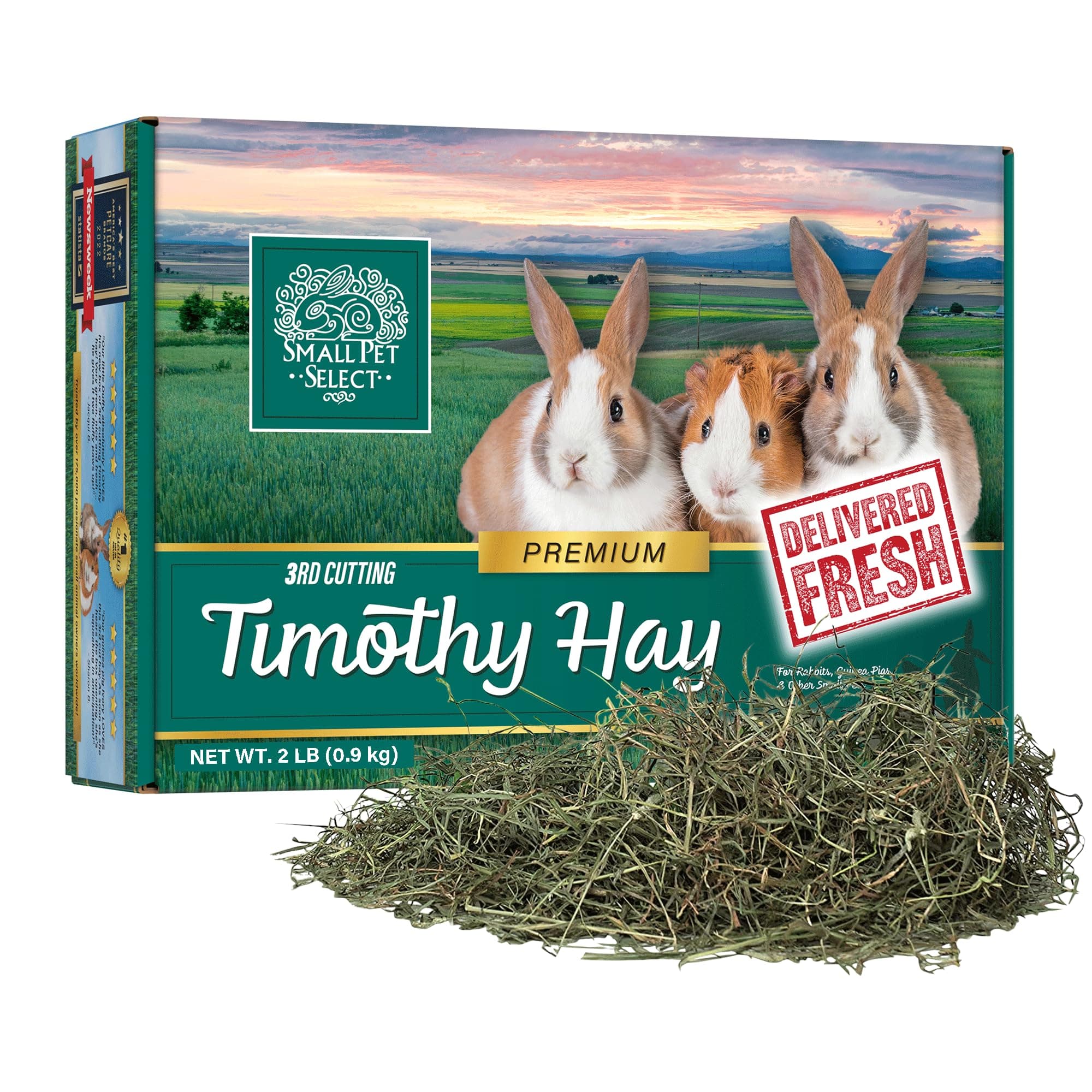 Small Pet Select 3rd Cutting Super Soft Timothy Hay Pet Food for Picky Eaters...