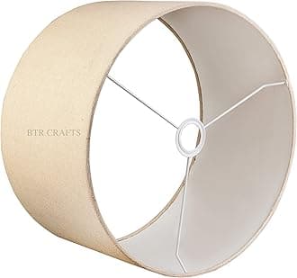 20" Inches Drum Lamp Shade, Cotton Fabric, Largest Size, Ideal for Big Floor Lamps (Premium Jute)
