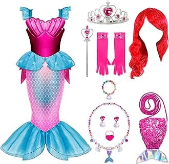Spooktacular Creations Girls Mermaid Costume,little Mermaid Costume for Girls Halloween Dress up and Costume Parties