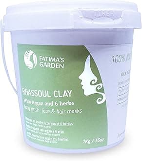Fatima's Garden Rhassoul Clay with Herbs - Detox Facial Powder, 1Kg