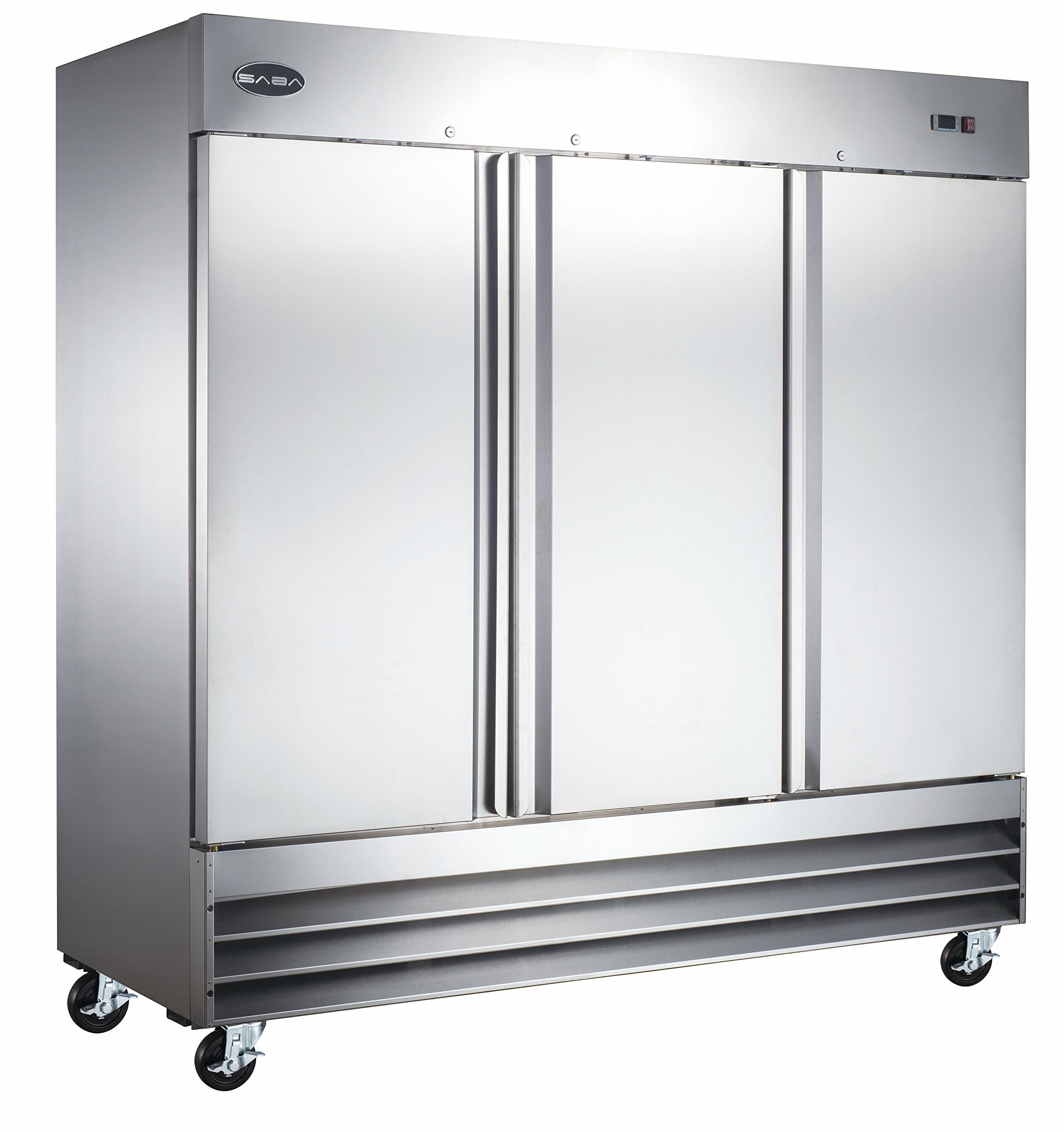 SABA 3 Solid Door Reach in Freezer
