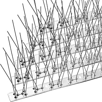 Bird Spikes with Stainless Steel Base,Pigeon Spikes for Roofs and Windows,Bird Deterrent Spikes Set for Deterring Crows,Seagulls and Small Birds,Cover 2.08m