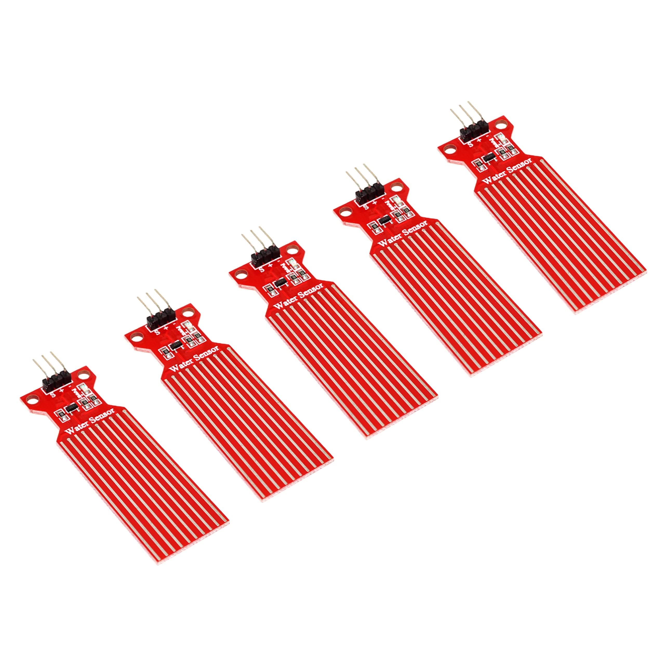 Water Sensor Detector for Arduino, ESP32, ESP8266, Raspberry Pi, 5 Pieces