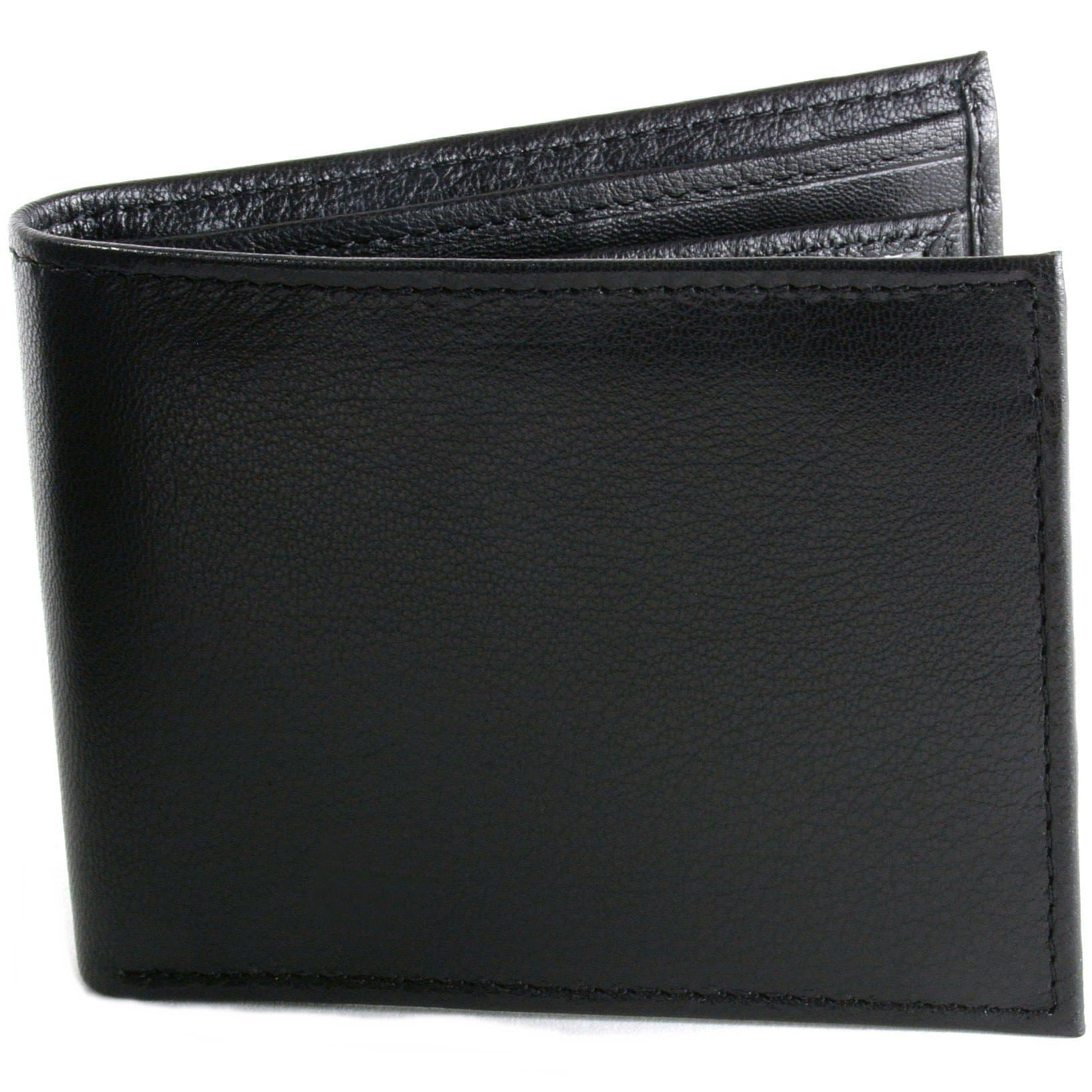 Hammer Anvil Men's RFID Blocking Multi-Card Compact Center Flip Bifold Wallet Black