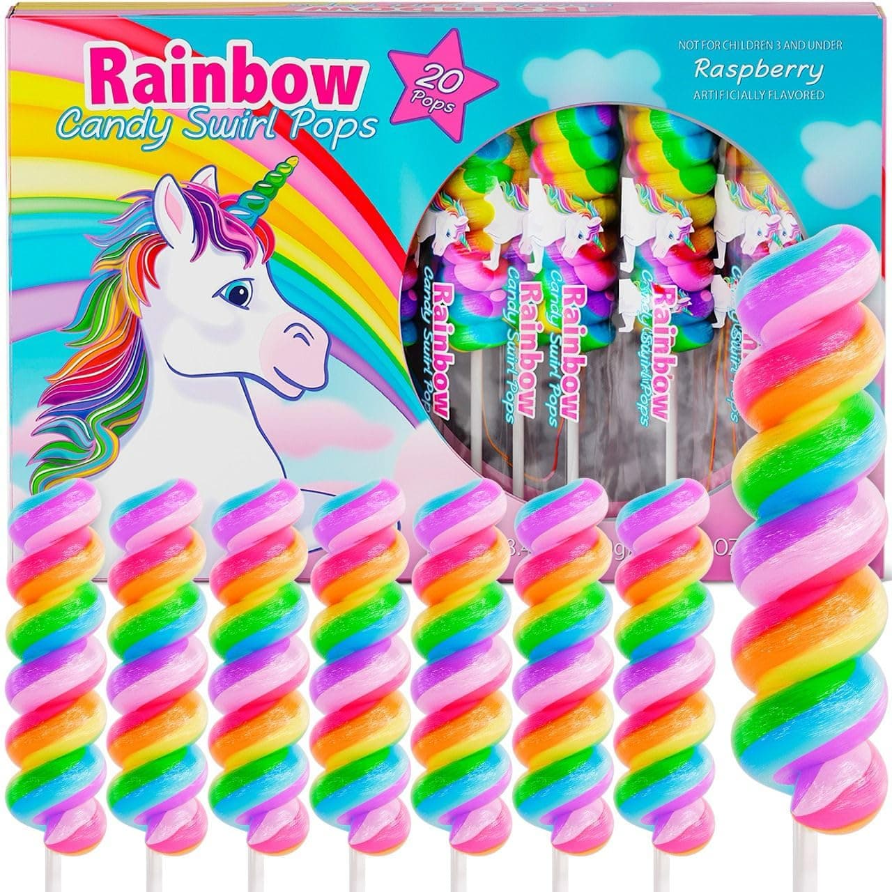 Unicorn Swirl Lollipops