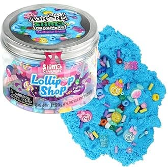 Crazy Aaron's Slime Charmers® - Lollipop Shop - Fluffy Blue Cloud Slime, Sensory Toys for Kids - Creative and Endless Fun, Stress Relief Therapy, Gifts for Girls and Boys - Made in USA