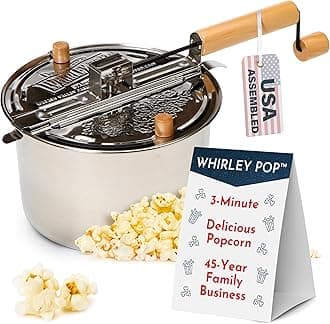 Wabash Valley Farms Whirley-Pop Popcorn Popper - Stainless Steel