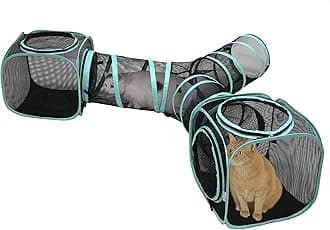 Outdoor Catio Furniture and Play Kits for Cats, Three Way Tunnel