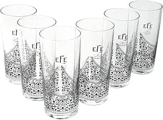 Cape Moda Inspected and Packed Istanbul Efe Raki Glasses Six Pack, Made in Turkey