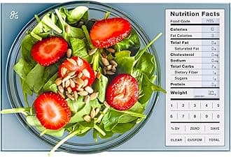 Greater Goods Nutrition Food Scale, Perfect for Weighing Nutritional Meals, Calculating Food Facts, and Portioning Snacks, Designed in St. Louis (Stone Blue)