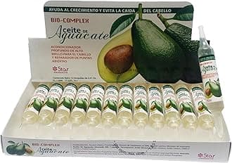 Biocomplex Bio Complex Avocado Oil Ampoules 12 Pack 0.61 Oz Each, Deep Nourishing Hair Treatment for Moisturizing, Repair & Strengthening