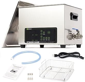 U.S. Solid 22L Ultrasonic Cleaner - 28/40kHz Dual-Frequency Digital Ultrasonic Cleaning Machine with Heater, Timer, and Degas Function