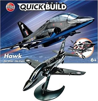 J6003 Quick Build BAe Hawk Aircraft Model Kit (Black)
