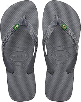 Unisex Top Brasil Flip-Flop, Steel Grey001, 6/7 UK