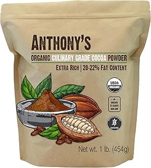 Anthony's Culinary Grade Organic Cocoa Powder £1 Dutch Processed Baked Cocoa Gluten Free GMO Free Keto Friendly