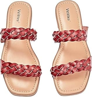 Women's Flat Slide Sandals - Casual Classic Simple Strappy Slip on Flat Summer Sandals.