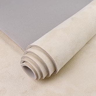 Suede Headliner Fabric with Foam Backing 60" W×36" L Auto Suede Headliner Material for Car Truck RV SUV Boat Home Roof Interior Replacement Fabric, Beige