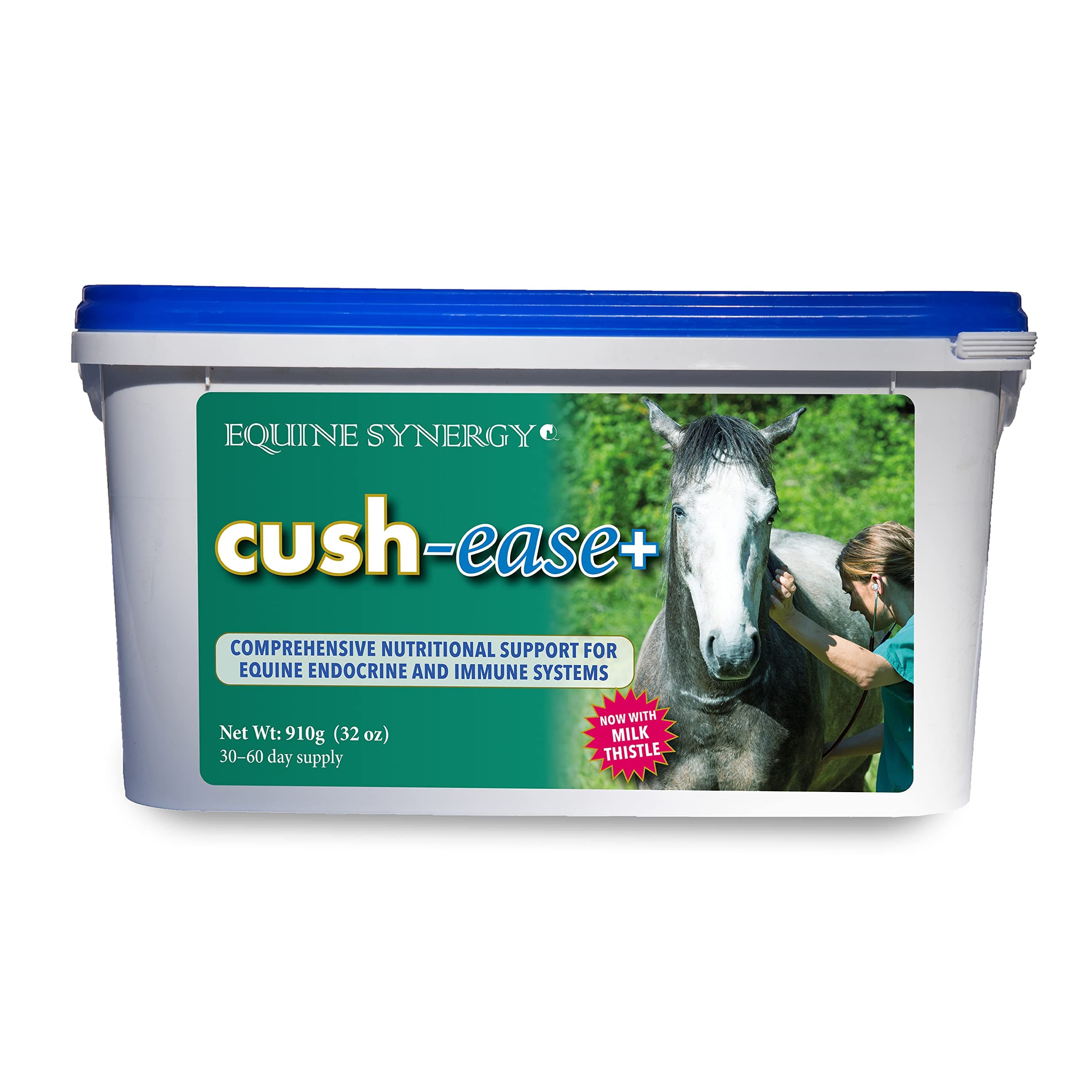 Cush-Ease + A Comprehensive High Potency Nutrition Supplement for Horses - Now With Biotin and Milk Thistle for Hoof Health