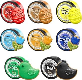 Food Colouring Powder - ERCorArt 8 Colours Upgrade Food Colouring Dust, High Bright Food Dye, Edible Paint for Cake Decorating, Icing, Baking, Desserts - 5 g (Each)