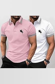 Lymio Polo T Shirt for Men || T Shirt for Man || Collar T Shirt Style Men (Packs Also Available) (Polo-34-37)