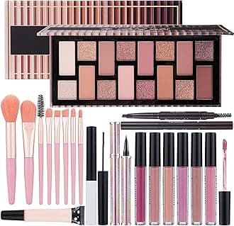 Teen Makeup Kit For Girl Include Eyeshadow Palette,Eyeliner,Makeup Brush Set,Lipgloss Set,Mascara, Eyebrow Pencil Make up Set Gift for Women Full Kit