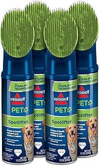 BISSELL Spotlifter Pet Carpet and Upholstery Cleaner with Brush Head - 4 Pack, 93523
