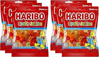 Only Kosher CandyHaribo Spelly Jellies, Kosher Certified Candy, Share Size, (Pack of 6)