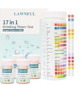 17-Way Drinking Water Test Kit, 2 Pcs Coliform Bacteria Test Kit & 100 Water Test Strips, Home Water Quality Test Kit Detect pH, Copper, Lead, Iron, Hardness, Chlorine, E.Coli and More