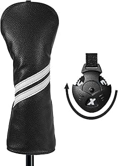 Golf Club Head Covers - 4pcs or 1pc Golf Accessories Club Covers Set for Woods and Driver Fairway Hybrids with Interchangeable Tags