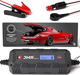 JMR Battery Charger for Mercedes-Benz SLS AMG Trickle Charger Conditioner Maintainer (UK Plug, Magnetic Port, Add Lithium Mode)