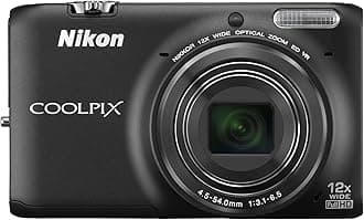 Nikon COOLPIX S6500 16 MP Digital Camera with 12x Zoom and Built-In Wi-Fi (Black)