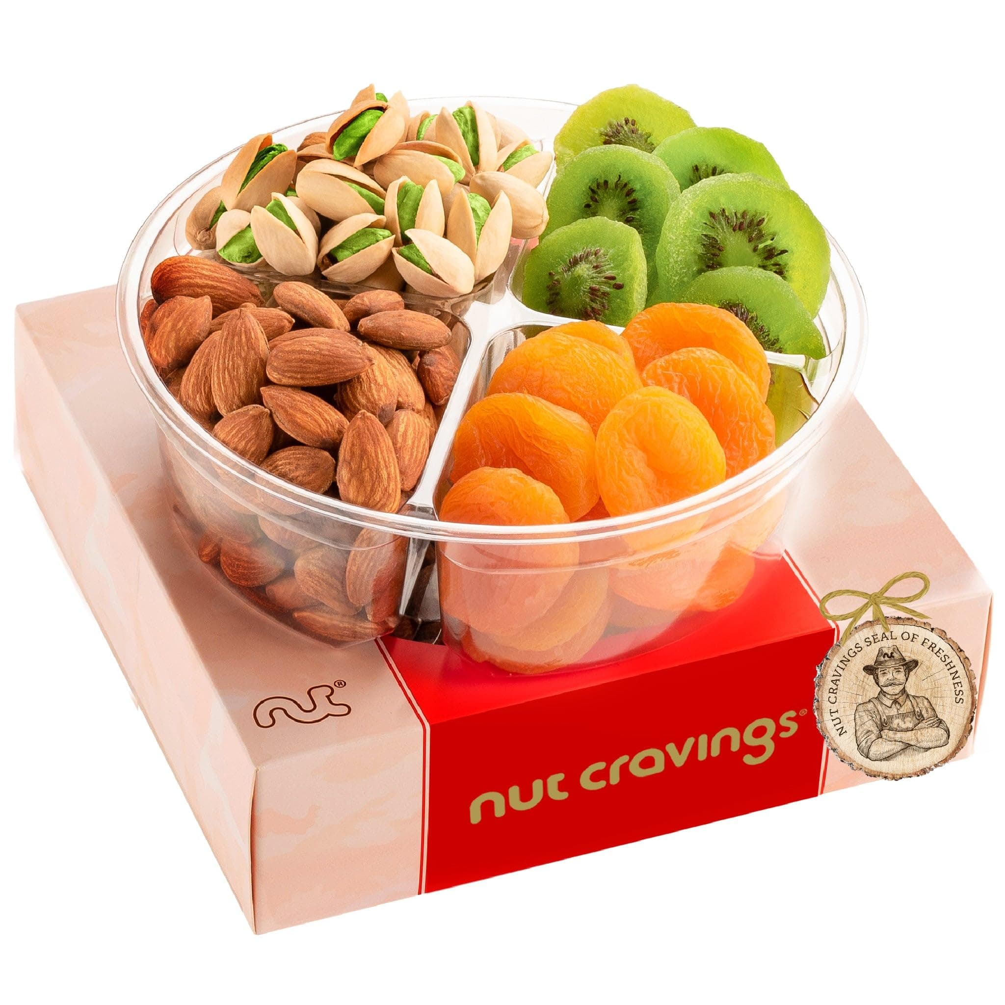 Red Gift Box Fruit & Nuts Mix - Medium