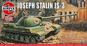 Vintage Classics Set - A01307V Joseph Stalin JS3 Russian Tank - Plastic Model Tank Kits for Adults & Children 8+, Set Includes 67 Pieces, Sprues & Decals - 1:76 Scale Model Tank Set