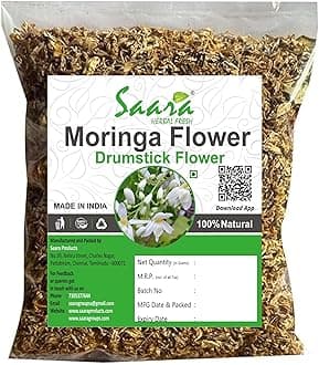 Saara HERBAL FRESH Dried Drumstick Flower, 100g, Murungai Poo, Moringa Flower, Rich In Minerals And Nutrients (Pack of 1 X 100g)