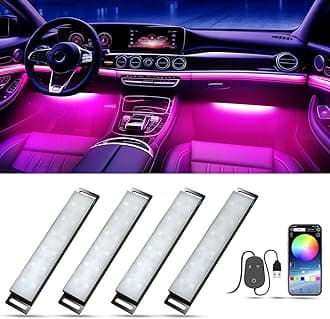 Honalia Smart LED Interior Light for Car with App Control Music Sync Color Changing RGB Light Bar for Inside Car Decoration Multicolor Neon Hard Light Bar with USB Port for Women Men Friends DC 5V