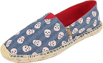 Alexis Leroy Women's Flat Espadrilles Canvas Shoes Slip on Espadrilles