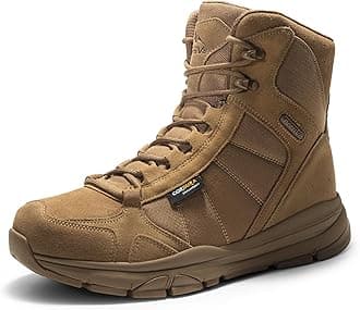 NORTIV 8 Men's Lightweight Military Tactical Work Boots Outdoor Hiking Motorcycle Combat Boots