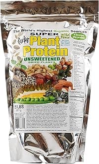 Wild Force Super Plant Protein - Unsweetened - Protein Powder Enriched with Exotic Pine Nuts, Durian, & Prickly Pear Cactus - Digestive-Friendly, Nutrient-Rich