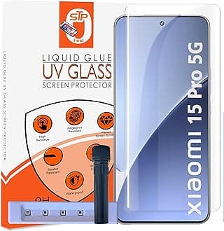 HD+ UV Tempered Glass Screen Protector Guard Compatible For Xiaomi 15 Pro 5G (6.73 Inch, Pack of 1) Full Adhesive UV Curved Case Friendly HD Clarity with easy installation kit