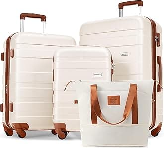 4 Piece Hardside Luggage Sets Spinner Wheel Suitcase TSA Lock Suit Case