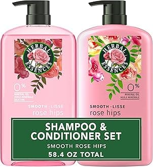 Shampoo & Conditioner Set, Smooth Collection, Paraben-Free, Color-Safe, with Rose Hips & Vitamin E, 29.2 Fl Oz Each, 2-Pack