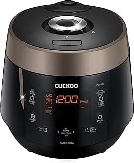 Cuckoo CRP-P0609S 6 Cup Electric Pressure Rice Cooker, 120V, Black by Cuckoo