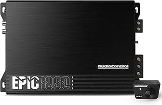 EPIC1000 EPIC Series 1000 Watt RMS Compact 1-Channel Monoblock Car Audio Subwoofer Amplifier, Class D, Epic Boost, Subsonic Filter, Low Pass Filter, ACR-E Remote Bass Knob, Epicenter Link