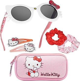 - UV Protection Sunglasses and Hair Accessories with Scrunchies Cute Hair Clips Small Pouch Gifts for Girls