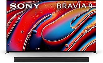 85 Inch Mini LED QLED 4K Ultra HD TV BRAVIA 9 Smart Google TV with Dolby Vision HDR and Exclusive Features for PlayStation 5 (K-85XR90), 2024 Model BRAVIA Theater Bar 9 Sound Bar
