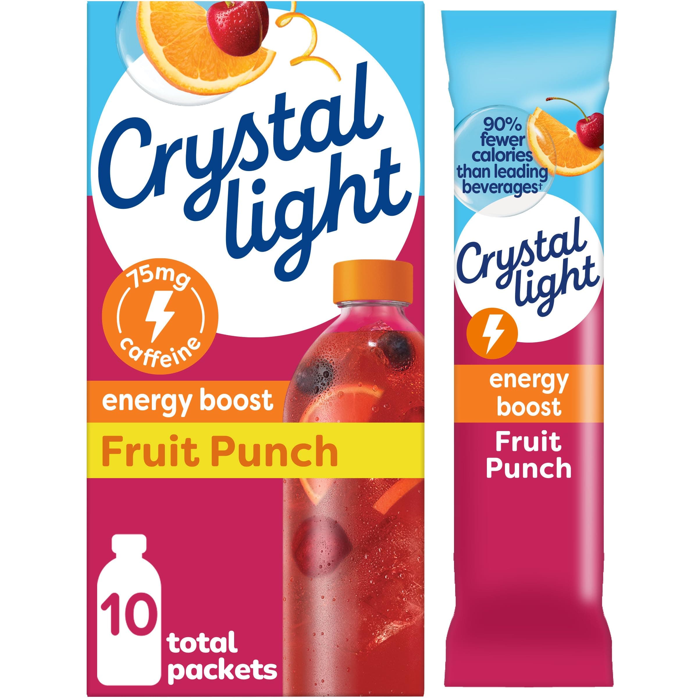 Energy Boost Fruit Punch Drink Mix, 10 ct On-the-Go Packets